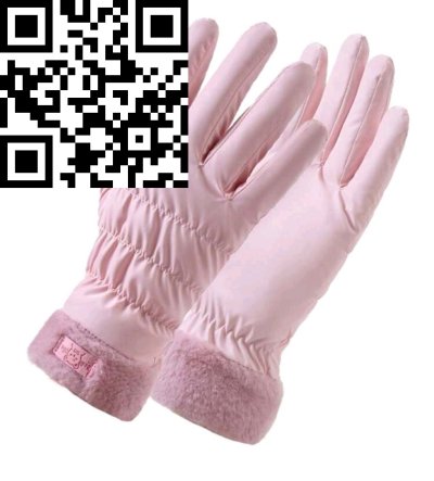 ถุงมือผ้าคอนตอน สีชมพู ขนาด Free Size สี ขนาด 