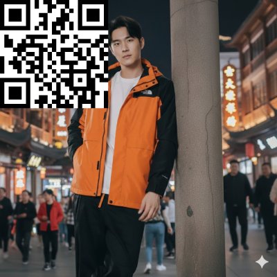 เสื้อกันหนาวชาย The North Face ขนเป็ด สีส้ม ขนาด XL สี ขนาด 