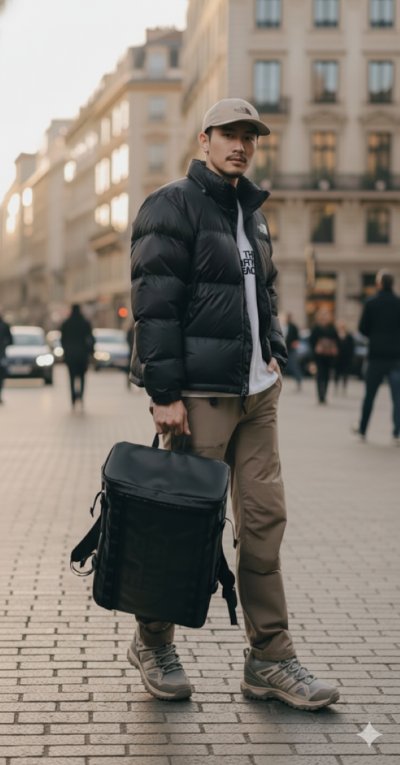 เช่าเสื้อโค้ท Freezy Chic Coat เสื้อกันหนาวชาย Th ขนเป็ด,โพลีนวม สีดำ รุ่น 0329ZDBKL