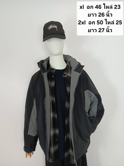 เช่าเสื้อโค้ท Freezy Chic Coat เสื้อแจ๊คเก็ตชาย-0423ZDBK ขนเป็ด,โพลีนวม สีดำ รุ่น 0423ZDBKXL