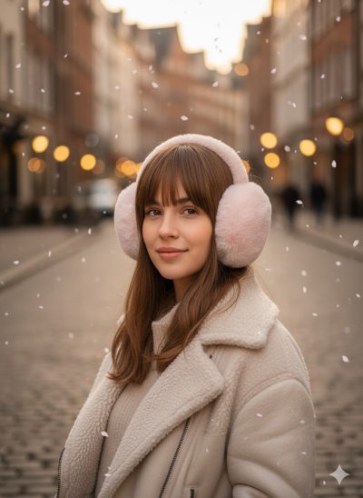 เช่าเสื้อโค้ท Freezy Chic Coat ที่ปิดหู ผ้าขนสัตว์ สีชมพู	 รุ่น 0433AWPKF