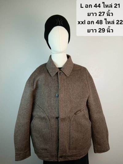 เช่าเสื้อโค้ท Freezy Chic Coat เสื้อแจ็คเก็ตชาย-0448ZZBW ผ้าวูล สีน้ำตาล รุ่น 0448ZZBWL
