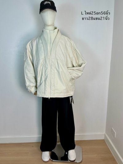 เช่าเสื้อโค้ท Freezy Chic Coat เสื้อแจ็คเก็ตชาย ผ้าโพลีเอสเตอร์ สีขาว รุ่น 0465ZPWTL