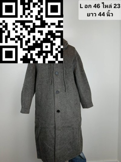 เสื้อโค้ทยาวชาย สี ขนาด 