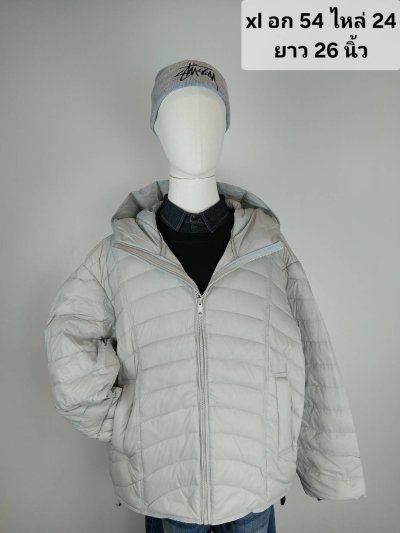 เช่าเสื้อโค้ท Freezy Chic Coat เสื้อแจ็คเก็ตชาย ขนเป็ด,โพลีนวม สีเทา รุ่น 0475ZDGYXL