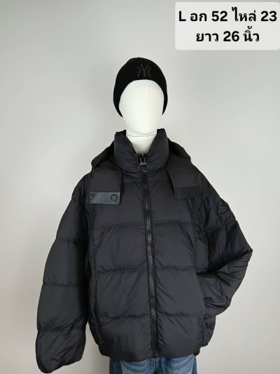 เช่าเสื้อโค้ท Freezy Chic Coat เสื้อแจ็คเก็ตชาย ขนเป็ด,โพลีนวม สีดำ รุ่น 0476ZDBKL