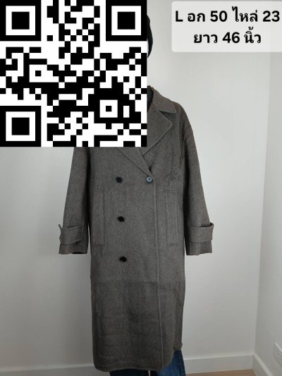 เสื้อโค้ทยาวชาย สี ขนาด 