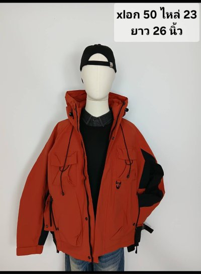 เช่าเสื้อโค้ท Freezy Chic Coat เสื้อแจ๊คเก็ตชาย ขนเป็ด,โพลีนวม สีแดง รุ่น 0484ZDRDXL