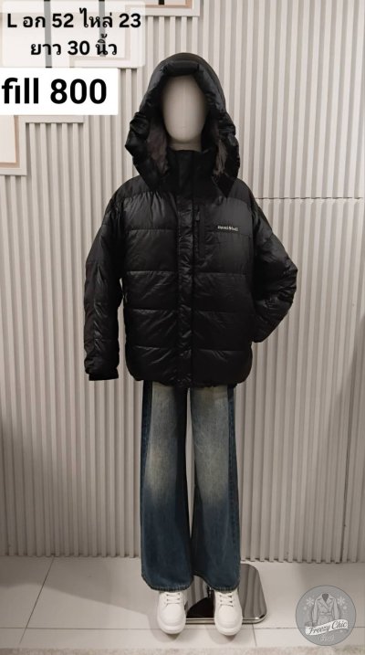 เช่าเสื้อโค้ท Freezy Chic Coat เสื้อแจ็คเก็ตชาย Montbell ขนเป็ด,โพลีนวม สีดำ รุ่น 0535ZDBKL