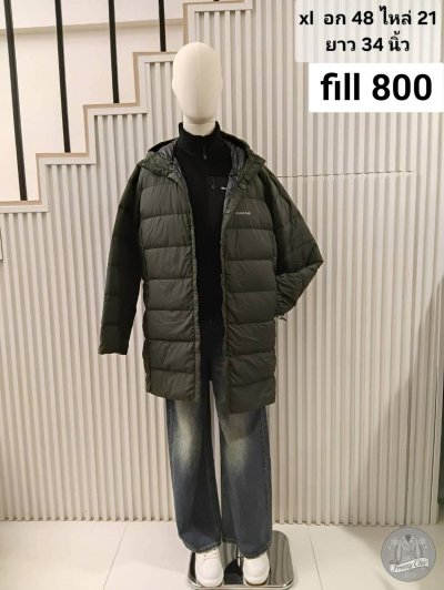 เช่าเสื้อโค้ท Freezy Chic Coat เสื้อแจ็คเก็ตชาย Montbell ขนเป็ด,โพลีนวม สีดำ รุ่น 0547ZDBKXL