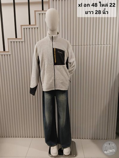 เช่าเสื้อโค้ท Freezy Chic Coat เสื้อฟรีซแขนยาวชาย - Montbell ผ้าขนแกะ สีขาว รุ่น 0558YSWTXL