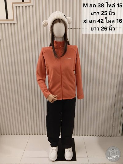เช่าเสื้อโค้ท Freezy Chic Coat เสื้อฟรีซ Montbell-0571USor - Montbell ผ้าขนแกะ สีส้ม รุ่น 0571USorM
