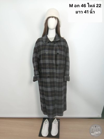 เช่าเสื้อโค้ท Freezy Chic Coat เสื้อโค้ทยาว ผ้าวูล สีแฟนซี รุ่น 0614LZFCM