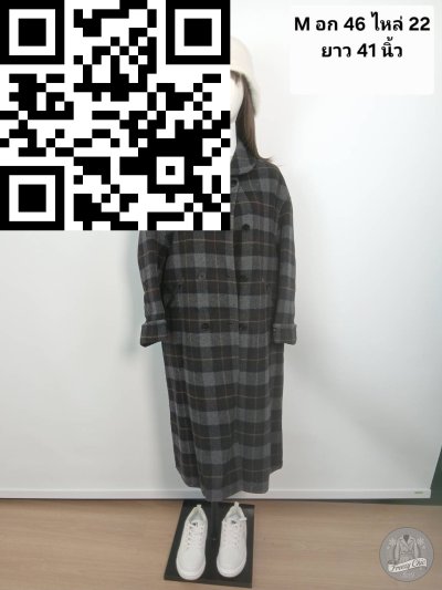 เสื้อโค้ทยาว ผ้าวูล สีแฟนซี ขนาด M ผ้าวูล สีแฟนซี ขนาด M