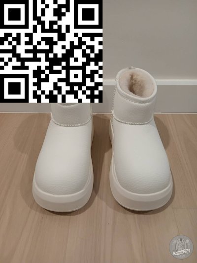 รองเท้าลุยหิมะ หนัง สีขาว หนัง สีขาว