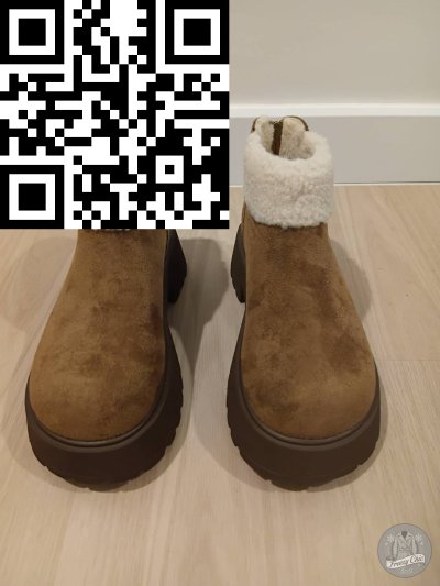 รองเท้าลุยหิมะ หนัง สีน้ำตาล หนัง สีน้ำตาล