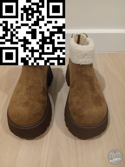 รองเท้าลุยหิมะ หนัง สีน้ำตาล หนัง สีน้ำตาล