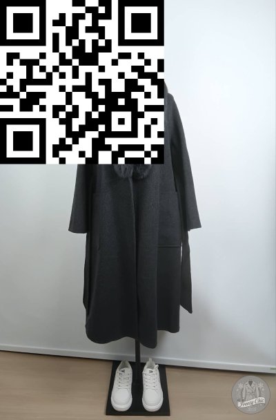 เสื้อโค้ทยาว ผ้าวูล สีเทา ขนาด L ผ้าวูล สีเทา ขนาด L