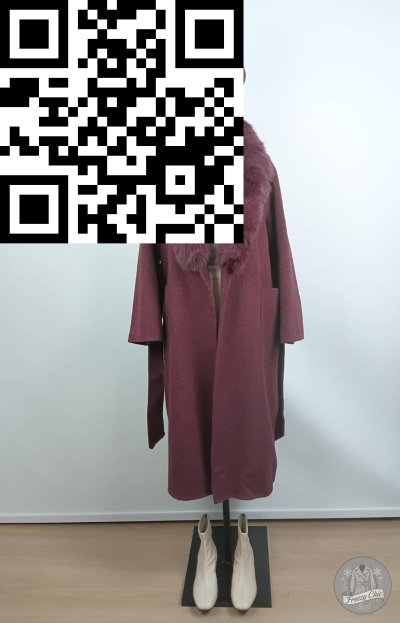 เสื้อโค้ทยาว ผ้าวูล สีแดง ขนาด M ผ้าวูล สีแดง ขนาด M