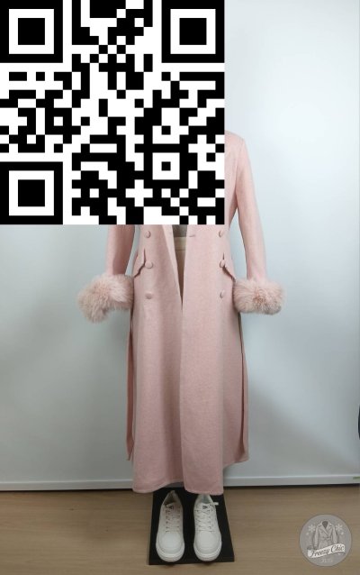 เสื้อโค้ทยาว ผ้าวูล สีชมพู ขนาด S ผ้าวูล สีชมพู ขนาด S