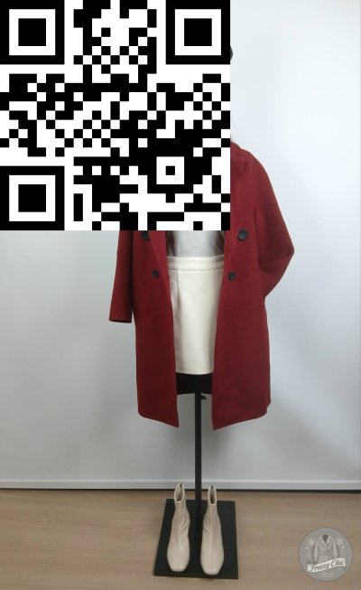 เสื้อโค้ทยาว ผ้าวูล สีแดง ขนาด S ผ้าวูล สีแดง ขนาด S