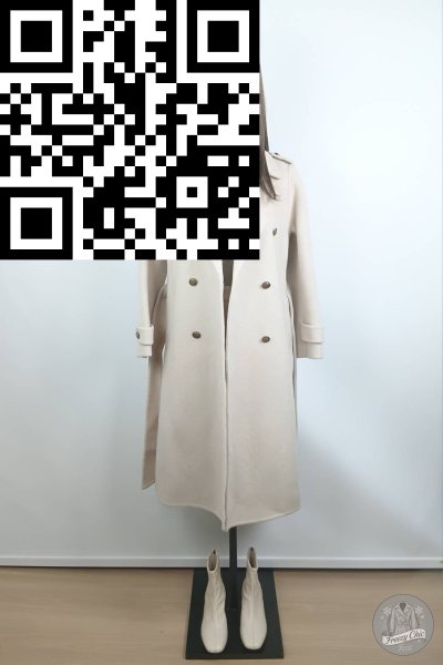 เสื้อโค้ทยาว เฟอร์ สีขาว ขนาด M เฟอร์ สีขาว ขนาด M