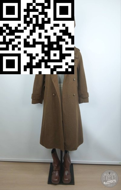 เสื้อโค้ทยาว ผ้าวูล สีน้ำตาล ขนาด S ผ้าวูล สีน้ำตาล ขนาด S