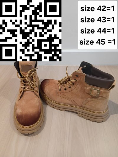 รองเท้าบูทลุยหิมะ หนัง สีน้ำตาล