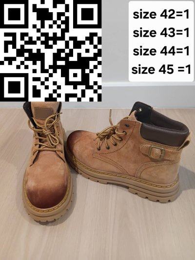 รองเท้าบูทลุยหิมะ หนัง สีน้ำตาล