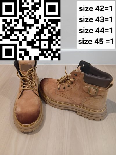 รองเท้าบูทลุยหิมะ หนัง สีน้ำตาล