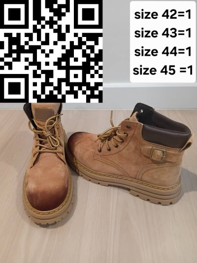 รองเท้าบูทลุยหิมะ หนัง สีน้ำตาล