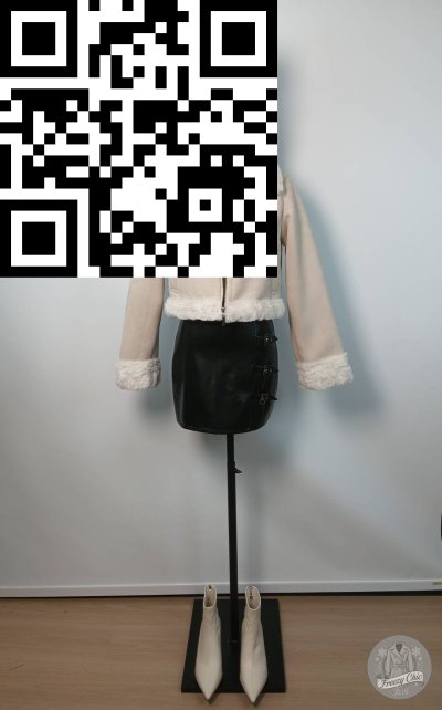 เสื้อแจ็คเก็ต หนัง สีชมพู