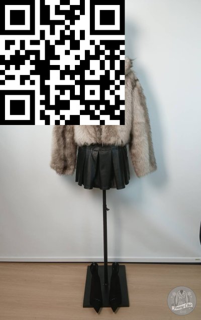 เสื้อโค้ทสั้น ผ้าขนสัตว์ สีน้ำตาล ขนาด Free Size