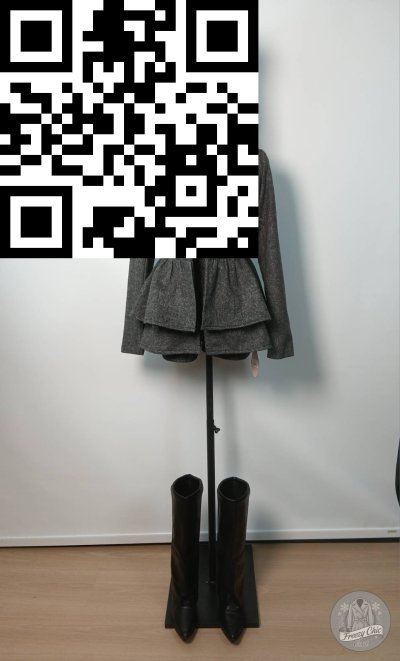 ชุดเซ็ต ผ้าโพลีเอสเตอร์ สีเทา ขนาด S