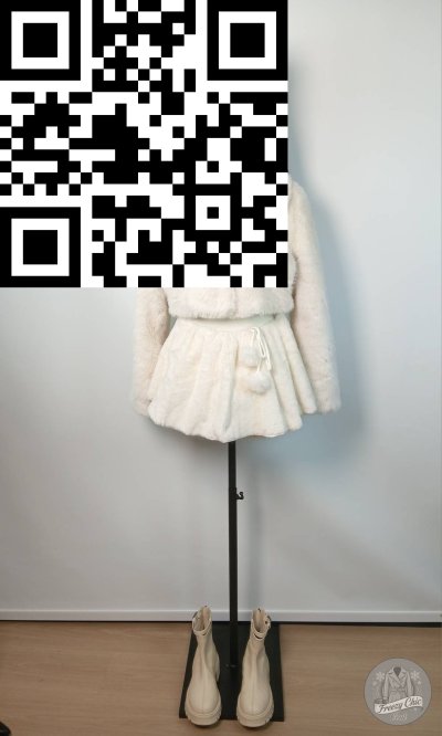 ชุดเซ็ต ผ้าขนแกะ สีขาว ขนาด M