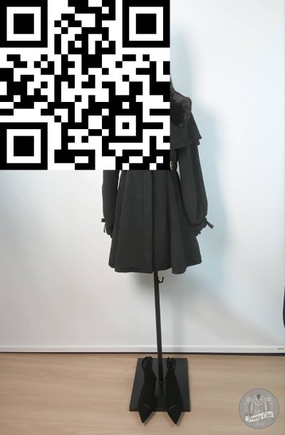 ชุดเซ็ต ผ้าวูล สีดำ ขนาด Free Size