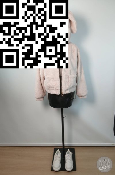 เสื้อโค้ทสั้น ผ้าขนแกะ สีชมพู ขนาด Free Size