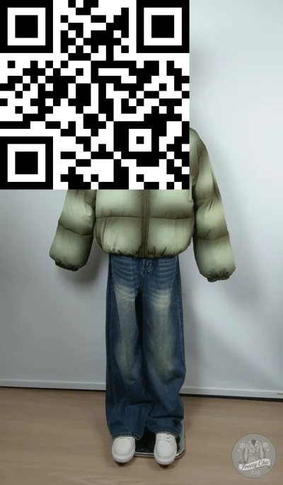 เสื้อแจ็คเก็ตชาย ขนเป็ด,โพลีนวม สีเขียว ขนาด Free Size