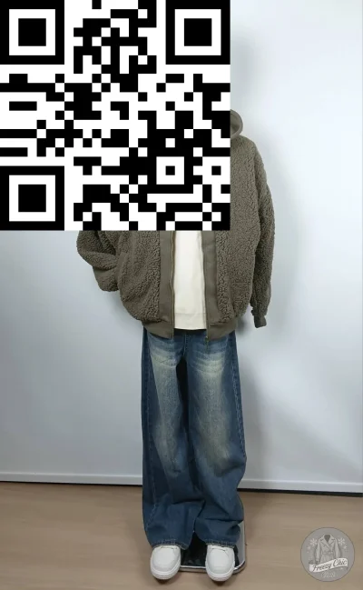 เสื้อแจ็คเก็ตชาย ผ้าขนแกะ สีเขียว ขนาด L