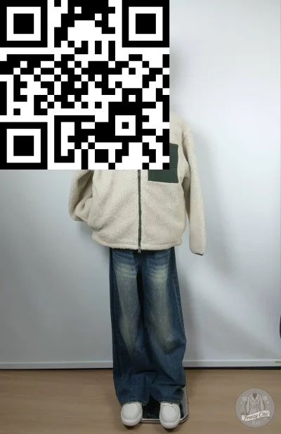 เสื้อฟลีซ ผ้าขนแกะ สีครีม ขนาด M