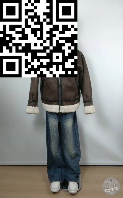 เสื้อแจ็คเก็ตชาย หนัง สีน้ำตาล ขนาด M