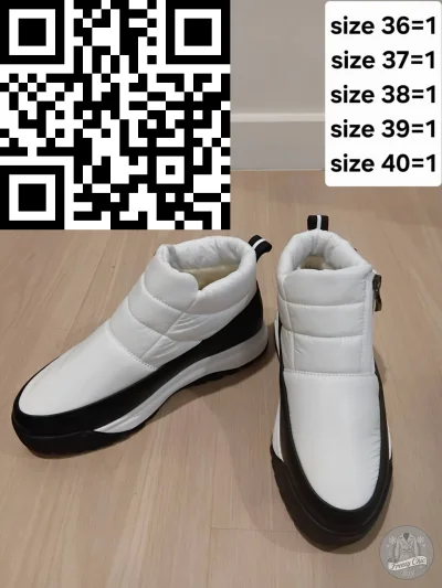 รองเท้าลุยหิมะหญิง  สีขาว