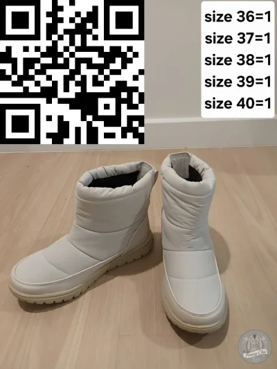 รองเท้าลุยหิมะหญิง  สีขาว