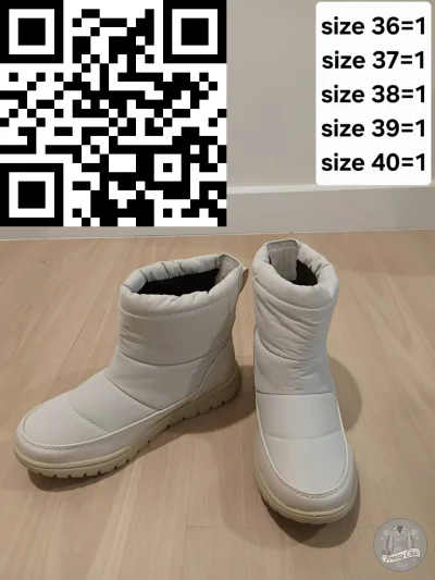 รองเท้าลุยหิมะหญิง  สีขาว