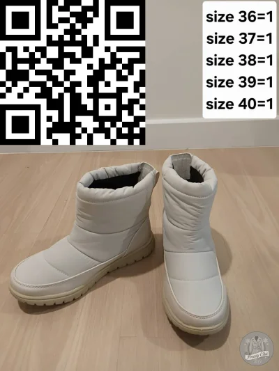 รองเท้าลุยหิมะหญิง  สีขาว