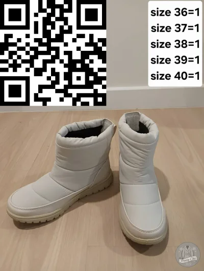 รองเท้าลุยหิมะหญิง  สีขาว