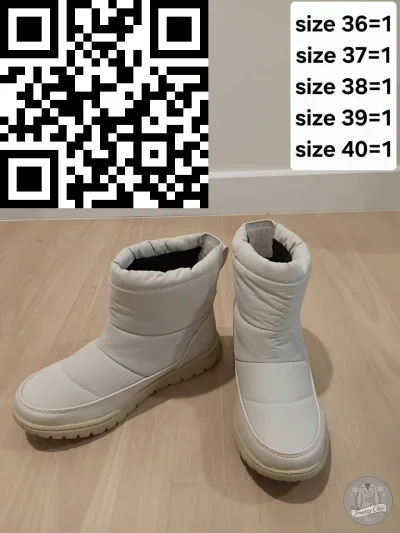 รองเท้าลุยหิมะหญิง  สีขาว