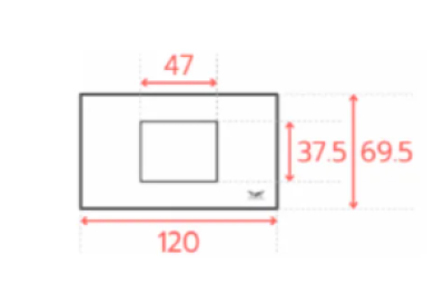 แผงหน้ากาก 2 ช่องกลาง