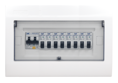 ชุดตู้ประกอบ เมนเบรกเกอร์ RCBO 50A ลูกย่อย MCB 6 ตัว (16Ax2, 20Ax2, 32Ax2)