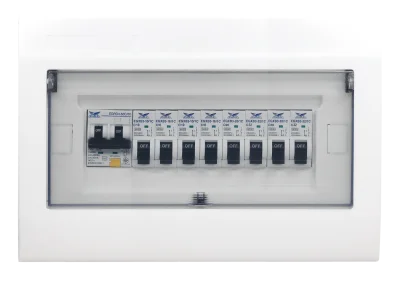ชุดตู้ประกอบ เมนเบรกเกอร์ RCBO 50A ลูกย่อย MCB 4 ตัว (10A, 16A, 20A, 32A)